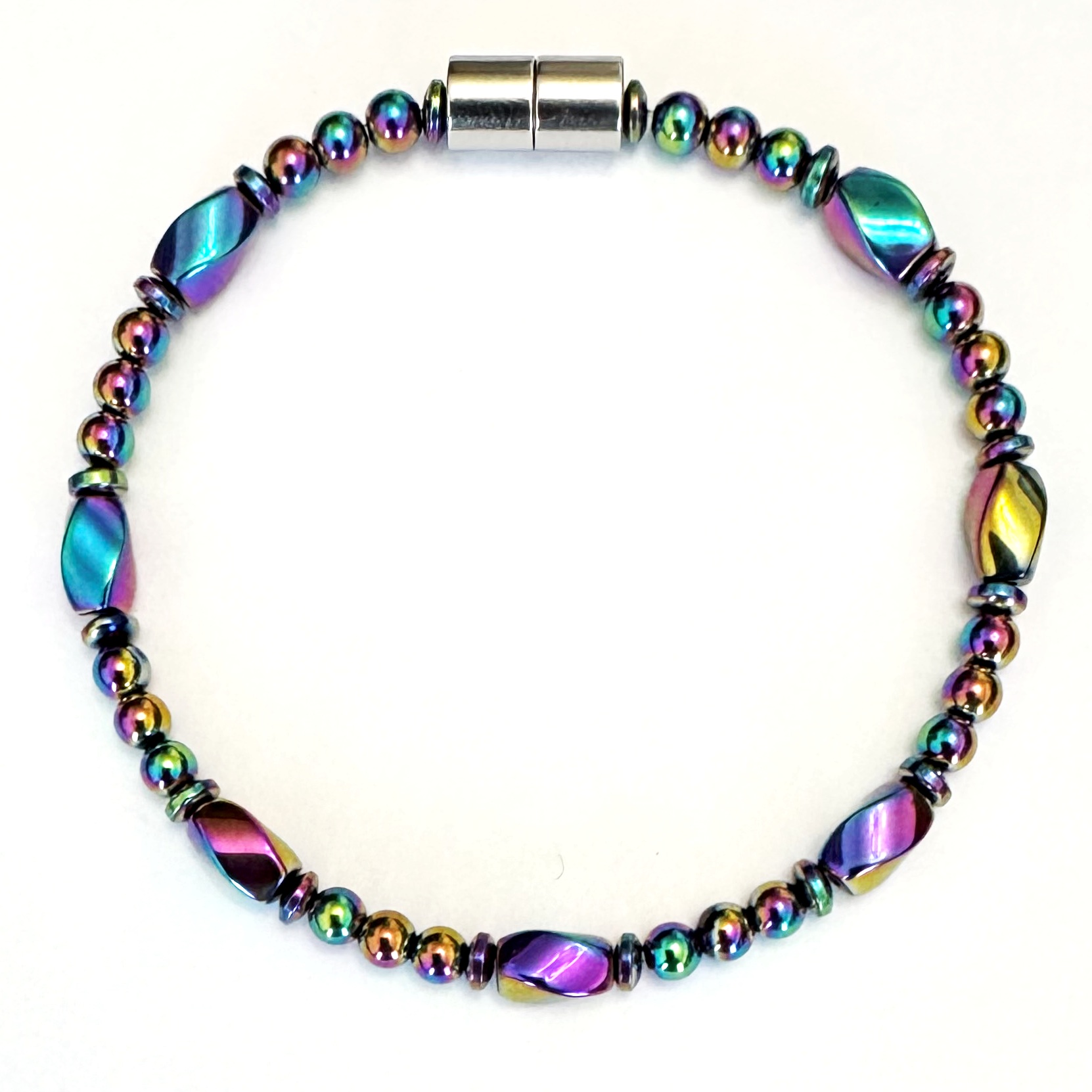Iridescent Magnetic Bracelet Rainbow Bracelets for Women #MHB-418