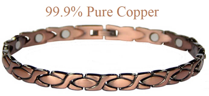 XOX Solid Copper Magnetic Bracelet Copper Bracelet with #CMB019